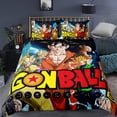 thumbnail image 3 of YT1 Dragon Ball 3 En 1 Juego De Sábanas De Tamaño Queen Anime Japonés Son Goku Dormitorio Cómodo Lavable Doble P, 3 of 4