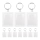 thumbnail image 1 of 20 llaveros acrílicos en blanco con forma de rectángulo transparente con foto, llaveros con inserto de foto, llaveros con marco de fotos para manualidades DIY, 1 of 8