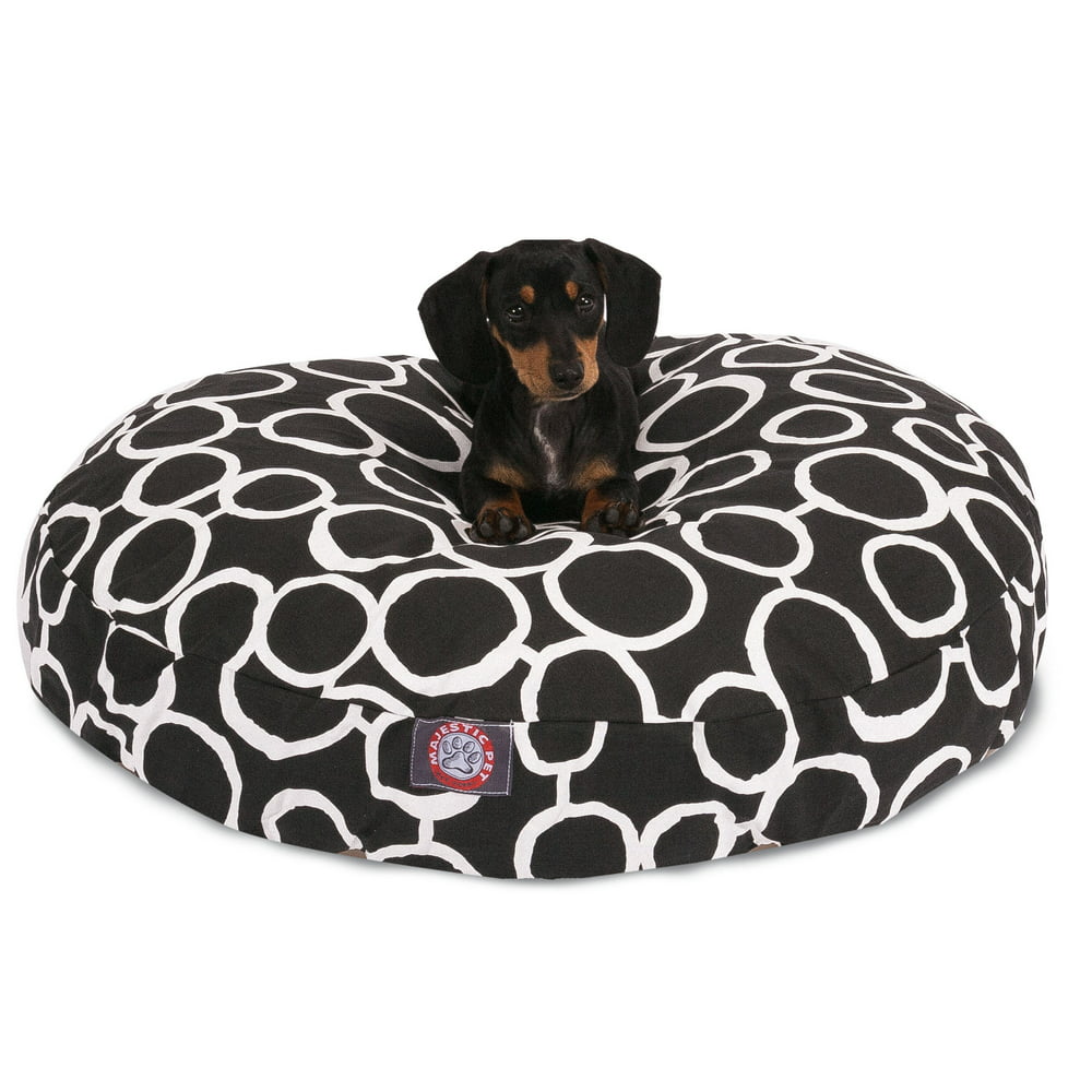 Majestic Pet Fusion Round Dog Bed Cotton Twill Removable Cover Machine