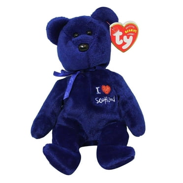 Ty Beanie Baby: I Love Scotland the Bear - UK exclusive | Stuffed Animal | MWMT's