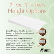 Under Bed 7-Inch Incline Foam Mattress Elevator, Twin - Riser for Acid Reflux, GERD, and Sleep Relief by Avana