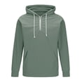 thumbnail image 5 of Aobny Pocket Tshirts Plain Corduroy Mens T-Shirts Hooded Big & Tall Long Sleeve Mens Work Shirts,Green,M, 5 of 7