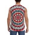 thumbnail image 4 of Balery Round Design Camisetas sin mangas para hombre, absorbe la humedad y protege contra el mal olor.-X-Large, 4 of 7
