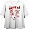 thumbnail image 4 of Wild West Cowboy Adult White Crew Neck Short Sleeve Tee-Medium, 4 of 6