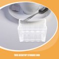 thumbnail image 3 of OULII Stylish Transparent Plastic Organizer Box for Tea Bags and Sugar Storage, 3 of 8