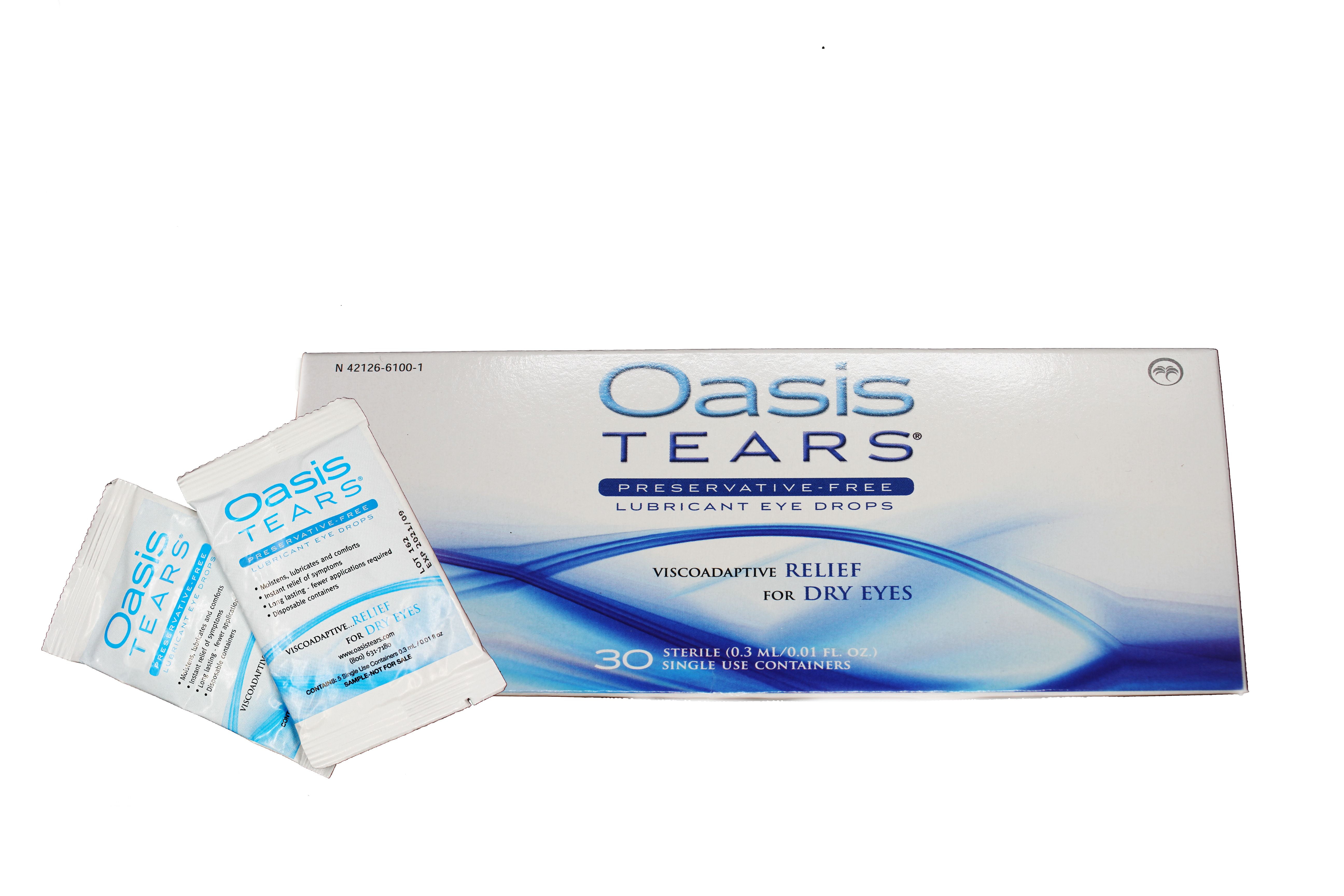 Oasis Tears PreservativeFree Lubricant Eye Drops 30 Vials PLUS 10 FREE