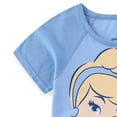 thumbnail image 4 of Disney Princess Cinderella Short Sleeve T-Shirt and French Terry Shorts Set (Girls), 2 Piece Set, Sizes 2T-6X, 4 of 7