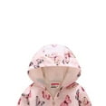 thumbnail image 4 of 1-6T Toddler Girls Cartoon Zip Jacket Hooded Trench Lightweight Kids Outdoor Dust Windbreaker Coats, 4 of 4