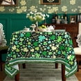 thumbnail image 3 of st Patricks Day Tablecloth 60x84 inch, Fabric Washable Decoration Table Cover Spillproof, Dining Table Cloths Indoor or Outdoor Party Table Decor, 3 of 6