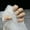 L, variant on Hand-painted Nail Three-dimensional Flower Milk Tea Color High Sense