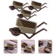 thumbnail image 3 of BRIGHTFUFU 4pcs mini modelo de carretilla Tiny Whebarrow Mini House Micro Landscape Decoración, 3 of 8