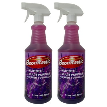 Boomtastic Everyday Multipurpose Cleaner and Degreaser, All Surface, Lavender Scent 32 Fluid Ounce (Pack of 2), Liquid form, 32 oz bottle, Trigger Spray, Kitchen Cleaner, Bathroom Clea