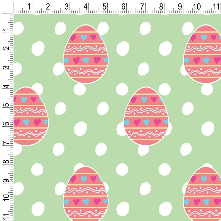 Graphics and More Cute Easter Egg Pink with Hearts Premium Roll Gift Wrap Wrapping Paper, Size: 72