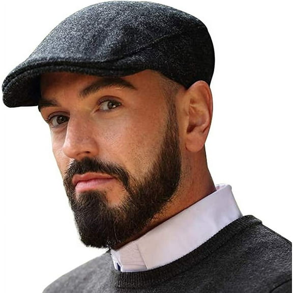 Hanna Hats Donegal Touring Flat Cap 100% Wool Tweed Men's Driving Cap Made in Ireland