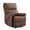 Brown, variant on Bonzy Home Electric Recliner Set w/USB - Modern Fabric Reclining Sofa Chairs for Living Room, Comfortable Lounge Pair in Urban Gray (Set of 2)