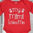thumbnail image 4 of Inktastic My Mimi Loves Me Grandkids Boys or Girls Long Sleeve Baby Bodysuit, 4 of 5