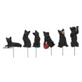 thumbnail image 2 of Black Cat Statue, Lawn Resin Cat DIY Making Attractive Decorative Resin Material Different Poses  For Flower Pot ANGGREK Lawn Resin Cat, 2 of 8