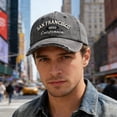 thumbnail image 2 of WMNTST Unisex Baseball Caps Distressed Washed Curved Brim Cap With Letter Embroidery Adjustable Dad Hat, 2 of 9