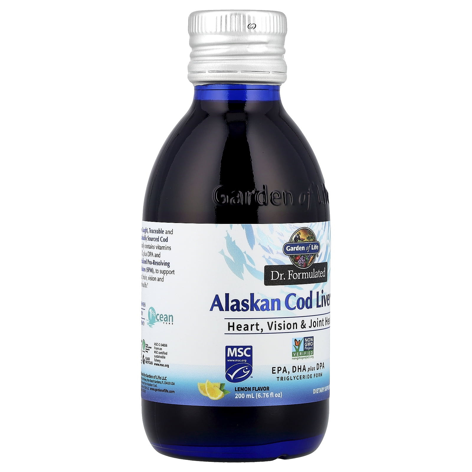 Garden of Life Dr. Formulated, Alaskan Cod Liver Oil, Lemon, 6.76 fl oz (200 ml)