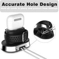 thumbnail image 2 of 2 in 1 Charger Stand Holder Compatible for Apple Watch Series 1/2 / 3/4 / 5/6 / SE, iWatch 38mm 40mm 42mm 44mm, AirPods 1/2 / 3rd Generation/AirPrds Pro (Charger not Included) (Black), 2 of 6
