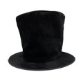 thumbnail image 3 of Sombrero de copa alto de 7,87" para festivales de moda, steampunk, cosplay, fiestas, bailarines, magos. Terciopelo negro, 3 of 9