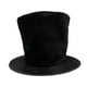 thumbnail image 3 of Sombrero de copa extra alto, divertido, para fiestas temáticas de carnaval, discotecas, fiestas, sombrero de copa plano. Terciopelo negro, 3 of 9