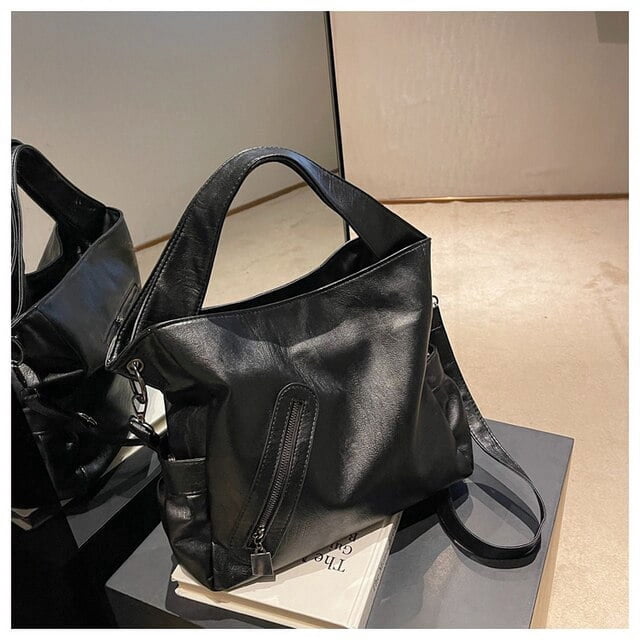 LHSHID Womens Large Soft Leather Shoulder Handbags Big Size Designer Crossbody Bag All Match Tote Bag Female Casual Messenger Bag