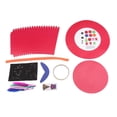 thumbnail image 1 of 1Set Hat Halloween Theme Pattern DIY Hat for Party Celebration Halloween Red, 1 of 8