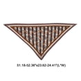 thumbnail image 4 of Unique Bargains 1 Pc Silk Scarf Pattern Print Neck Scarf Brown White, 4 of 5
