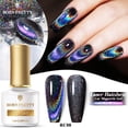 thumbnail image 2 of BORN PRETTY 1 Bottle 7ml Rainbow Cat Magnetic Gel Holographic Laser Black Magnetic Nail Gel DIY UV LED Soak Off UV Gel Manicure Gong Bohan LED, 2 of 2