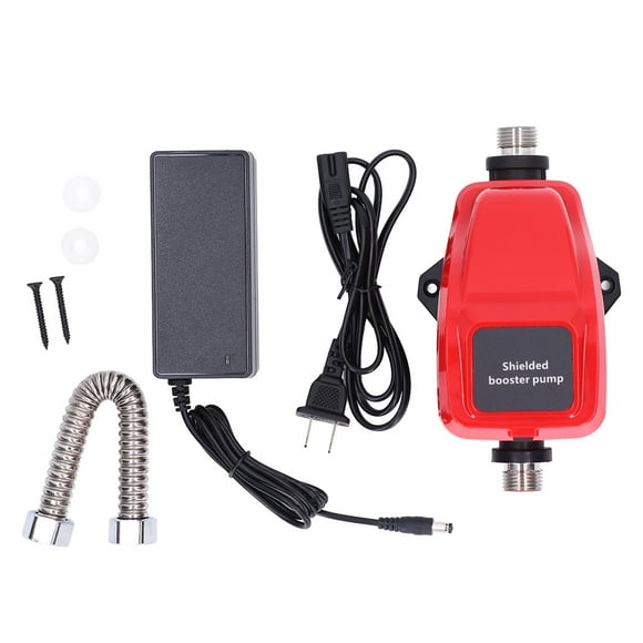 Boost Pressure Pump, ABS+Copper+Stainless Steel Pressure Booster Pump Small Size DC 24V 65W US Plug AC100-240V With Bellow For Smart Toilet