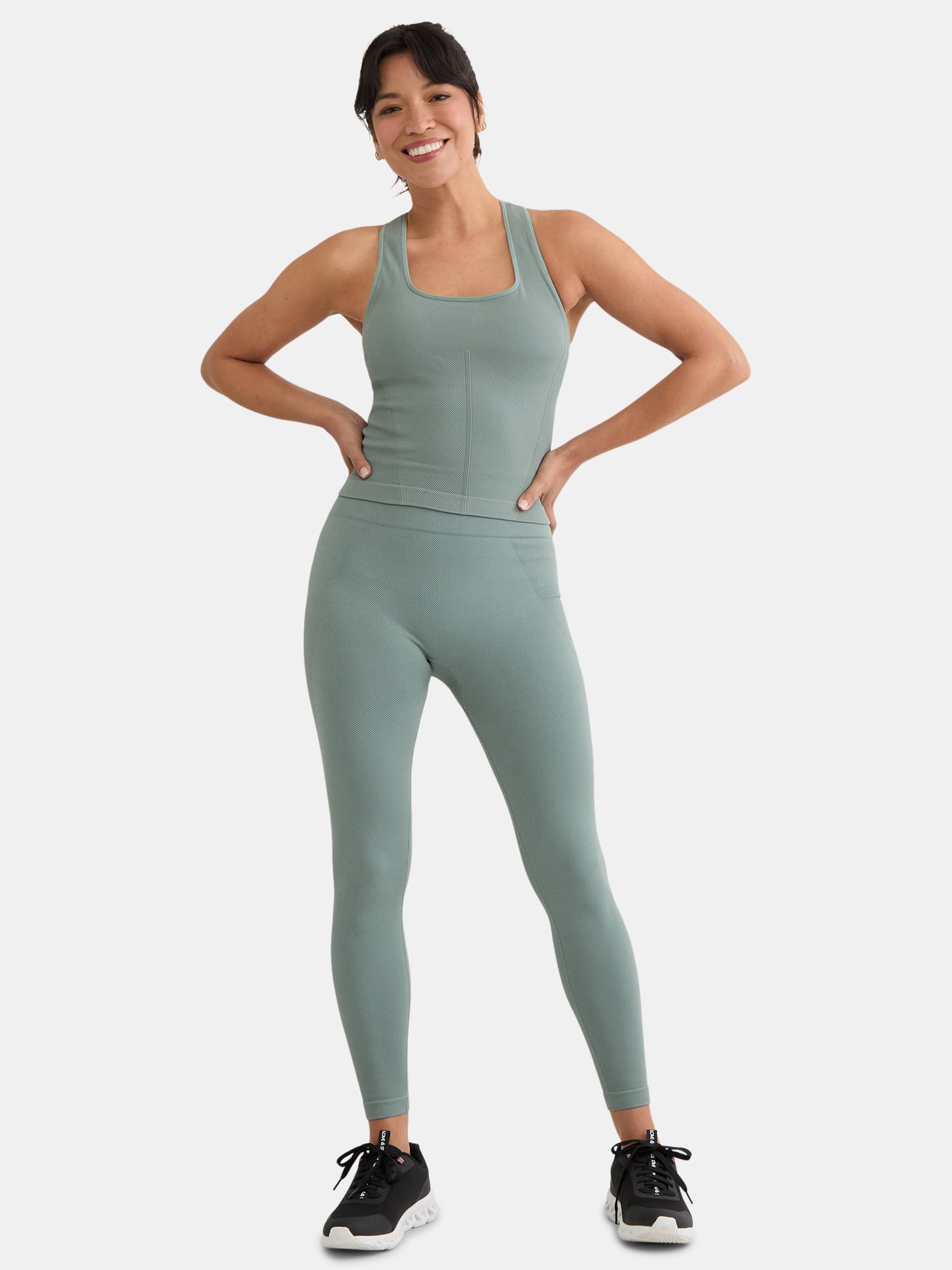 Avia Women's Seamless Mini Rib Corset Top, Sizes XS-XXXL