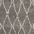 thumbnail image 3 of SAFAVIEH Moroccan Fringe Nina Geometric Plush Area Rug, Grey/Ivory, 4' x 6', 3 of 4