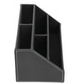 thumbnail image 3 of Organizador de escritorio elegante, soporte de control remoto de cuero sintético para oficina y hogar, solución de almacenamiento multifuncional con diseño de lujo, regalo ideal para hombres,, 3 of 8