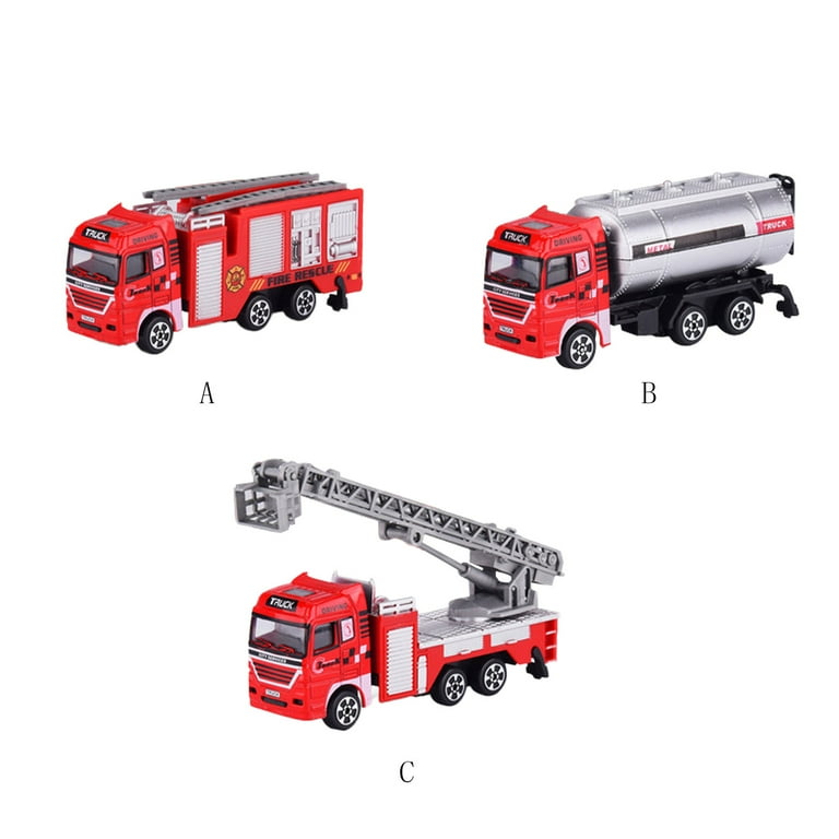 Old metal toy fire trucks sales