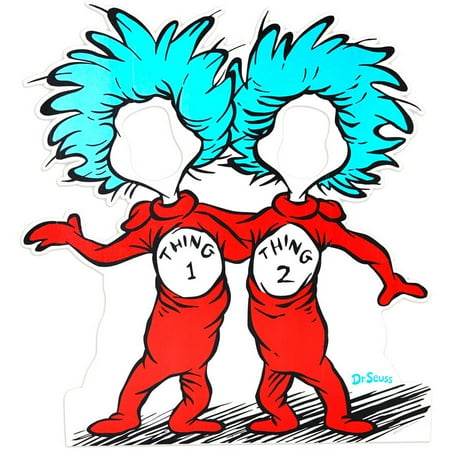 Dr Seuss Thing 1 Thing 2 Cardboard Stand Up Walmart Com