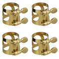 thumbnail image 1 of Clip Ligadura para Boquilla Saxofón Con Tornillos Dorados, 1 of 5