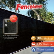 Fence4ever Black 8'x50' Fence Privacy Screen Windscreen Shade Cover Mesh Fabric Tarp