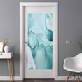 thumbnail image 3 of Non-Adhesive Static Cling Window Tint, Turquoise Marble Window Privacy Film Frosted, Modern Abstract Art Texture Watercolor Insulated Windows Frosted Films for Living room, 35.4 x 78.7 Inches, 3 of 9