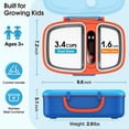 thumbnail image 6 of VOPOYO Cordless Electric Lunch Box for Kids, 2-in-1 Chill & Warm Heated Lunch Box with Ice Pack, Scheduled Heating, 5 Cup Capacity, Leak Proof, Removable Divider, for Girls Boys School Picnic, 6 of 9