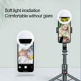 thumbnail image 4 of YAOMOBB Luminosité Réglable Lumière de Remplissage LED Rechargeable Selfie Clip sur Anneau de Beauté Rond Lumière Portable 3 Modes Selfie pour Photos Améliorées, 4 of 6