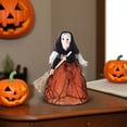 thumbnail image 7 of Handmade Kitchen Witch Doll, Vintage Cloth Folk Art Figurine, Kitchen Witch Home Decor, Whimsical Halloween Tabletop Ornament, Unique Gift for Cooking Lovers Mom or Friend, 7 of 7