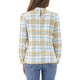 thumbnail image 3 of INSPIRAR CHIC Blusas de Trabajo para Mujeres con Cuello de Lazo de Manga Larga a Rayas XS Blanco Amarillo Verde, 3 of 6