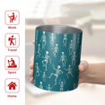 thumbnail image 5 of 12oz Coffee Tumblers Teal Dancing Skeleton Pattern Stainless Steel Vacuum Insulated Travel Tumbler Coffee Cups Mug with Lid and Straw with Cleaning Brush for Cold & Hot Drinks, 5 of 5