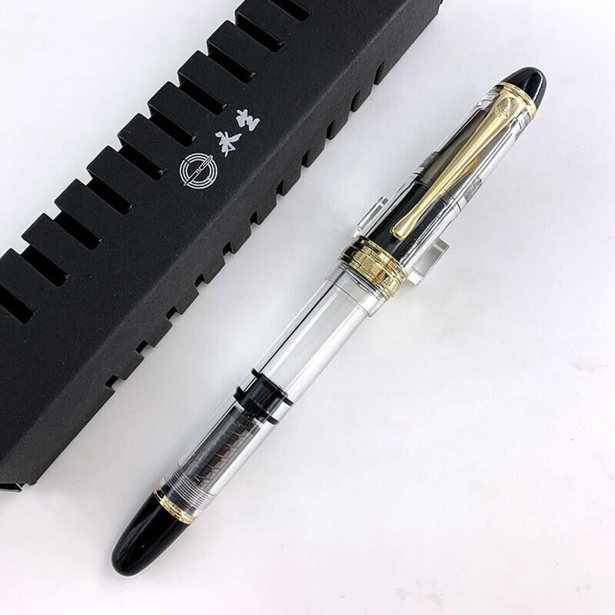 1 x Fountain Pen Golden Clip EF/M Nib Office/Business/Writing/Students/Calligraphy/Collectibles