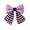 B, variant on B Halloween Big Plaid Bow Door Hanging With Pumpkin Bat Skull Design For Front Door Wreath Decor B