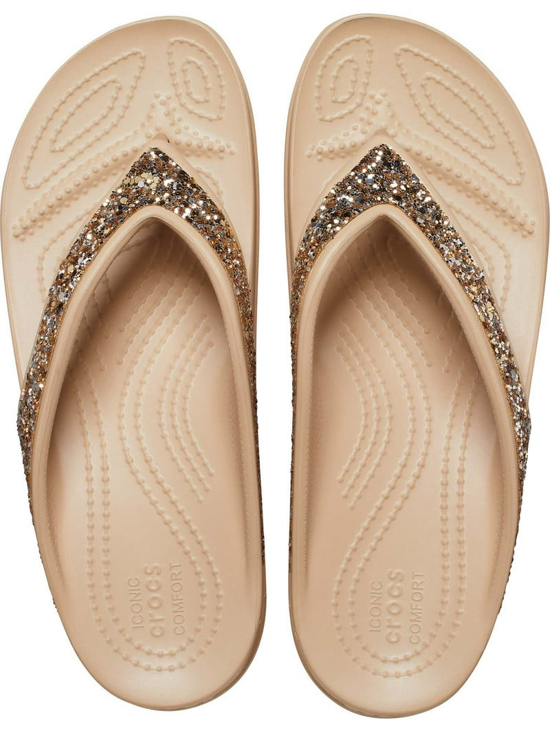 crocs sloane glitter グリッターサンダル 41 Crocs Women's Sloane Glitter Flip Sandals - Walmart.com