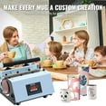 thumbnail image 6 of VEVOR Tumbler Heat Press Machine, 11-30oz Mug Press, Heat Up Fast and Even, Tumbler Press with Sublimation Paper, Tape and Gloves, Temp and Time Setting, for Sublimation Tumblers, Cups, Mugs, Blue, 6 of 9