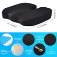 thumbnail image 4 of Cojín de Gel Espuma Viscoelástica Silla, Cojín Gel para Silla con Malla Transpirable Ciática,Alivio del Dolor de Coxis,Acogedor Cojín de Asiento de Espuma Ortopédica para Coche, 4 of 7