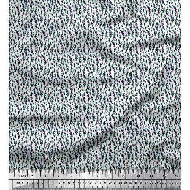 Soimoi Viscose Chiffon Fabric Floral Shirting Print Fabric by The Yard 42 Inch Wide